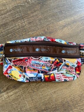 LeSportsac American Print Stamp Double Zip Belt Bag